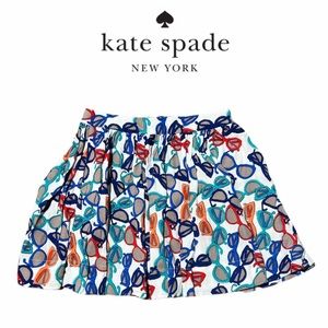 Kate Spade The Rules Sunglasses Print Girls Mini Skirt, Size 10